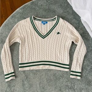 ✿ Prince Cable Knit V-Neck Sweater ✿